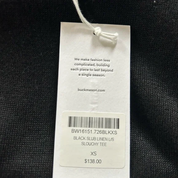 Buck Mason Linen Long Sleeve NWT - Picture 3 of 5